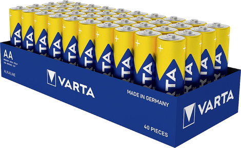 Alkáli mangán ceruzaelem készlet 1,5 V 40 db, Varta LONGLIFE Power 4906124354