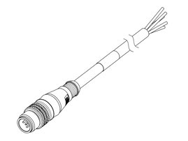 Molex 1200060240 Érzékelő-/működtető összekötő, konfekcionált Dugó 2.00 m Pólusszám: 4 1 db