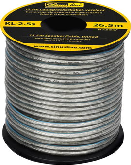 Hangszórókábel 15,5 m, 2,5 mm², Sinus Live