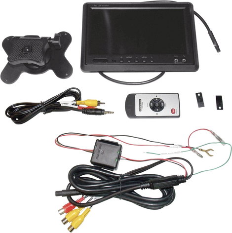 Fejtámlába építhető autós monitor 7 (17,8 cm), Renkforce T-701B 2. kép