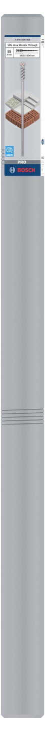 Bosch Accessories Durchbruchbohrer SDS max-9 55x850x1000mm 1618596458 Keményfém Áttörő fúró 55 mm Te 3. bélyegkép