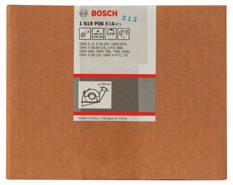 Vezetőszán elszívócsonkkal, vágáshoz - 100/115/125 mm Bosch 1 619 P06 514 2. kép