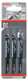 Bosch Accessories 2608630808 Szúrófűrészlap T 111 C - Basic for Wood 3 db 2. bélyegkép