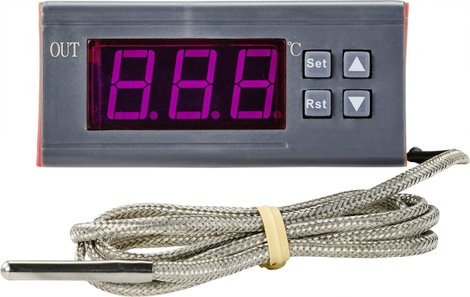 Hőmérséklet szabályozó -30...+999 °C, relé 10 A, TRU COMPONENTS TC-9393004 2. kép