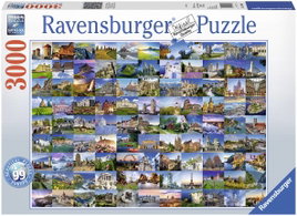 Ravensburger Puzzle - 99 gyönyörű hely Európában 17080 99 Beautiful Places in Europe 1 db
