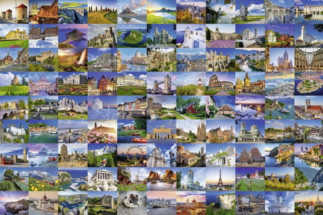 Ravensburger Puzzle - 99 gyönyörű hely Európában 17080 99 Beautiful Places in Europe 1 db 3. kép