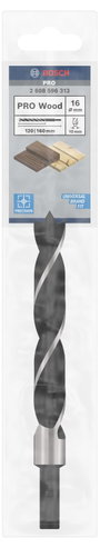 Bosch Accessories 2608596313 Fa spirál fúró 16 mm Teljes hossz 160 mm 1/4 (6,3 mm) 1 db 3. bélyegkép