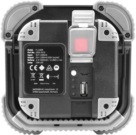 Akkus LED munkalámpa 10 W 1400 lm, Ansmann 1600-0235 FL2500R 10. kép