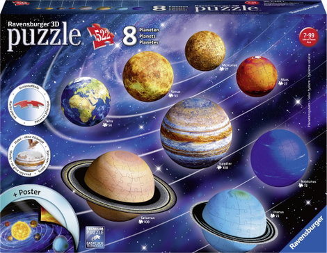 Ravensburger 3D puzzle - bolygórendszer 11668 Planetensystem 3D Puzzle 1 db 2. kép