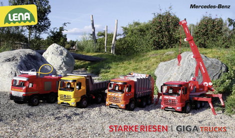 Lena GIGA TRUCKS tűzoltóság matricákkal 6. kép