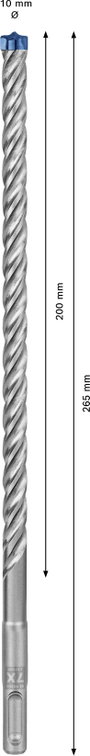 Bosch Accessories EXPERT SDS plus-7X 2608900188 Kalapácsfúró 30 részes 10.00 mm Teljes hossz 265 mm 5. bélyegkép