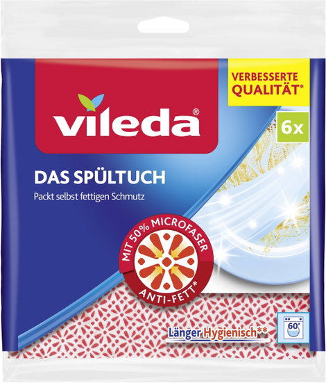 Mosogatórongy, 30% -os mikroszálas, 6 csomag Vileda 116364 2. kép