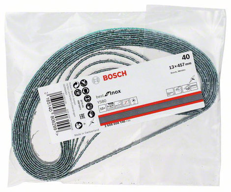 Bosch Accessories Best for Inox 2608608Y46 Csiszolószalag Szemcsézet (num) 40 (H x Sz) 457 mm x 13 m 2. kép