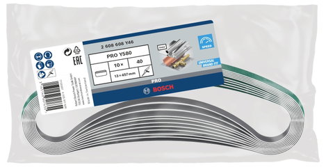 Bosch Accessories Best for Inox 2608608Y46 Csiszolószalag Szemcsézet (num) 40 (H x Sz) 457 mm x 13 m 3. kép