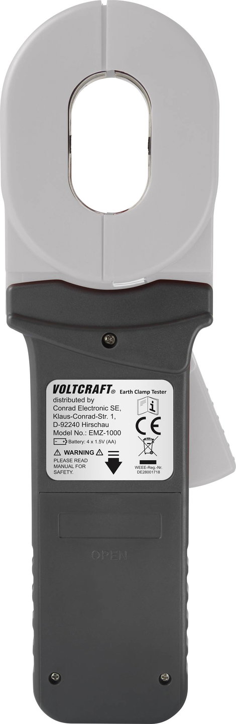 Földelésmérő 0.01 - 1200 Ω, Voltcraft EMZ-1000 2. kép