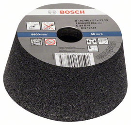 Bosch Accessories 1608600239 Fazékkorong, kúpos - kőhöz/betonhoz - 90 mm, 110 mm, 55 mm, 24 Bosch Po
