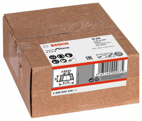 Bosch Accessories 1608600239 Fazékkorong, kúpos - kőhöz/betonhoz - 90 mm, 110 mm, 55 mm, 24 Bosch Po 2. kép
