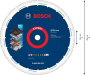 Bosch Accessories 2608900537 M14 Gyémánt bevonatú vágótárcsa Ø 355 mm Furat átmérő 25.4 mm 1 db 4. bélyegkép