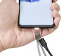 Renkforce USB kábel USB 2.0 USB-A dugó, USB mikro B dugó 1.00 m Fekete mágneses dugó RF-4746074 3. bélyegkép