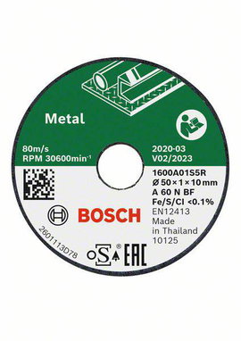 Bosch Accessories Expert for Inox 1600A01S5Y Vágótárcsa, egyenes 50 mm 1 db