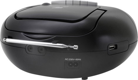 soundmaster SCD7800SW Kazettás rádió DAB+, URH AUX, CD, Kazetta, USB Ébresztő funkció Fekete 4. kép