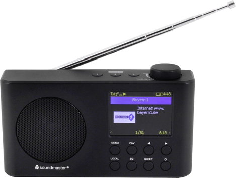Asztali internetrádió, DAB+, URH, Bluetooth, WLAN, Soundmaster IR6500SW 2. kép