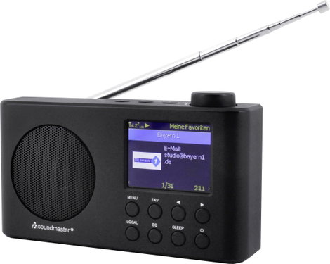 Asztali internetrádió, DAB+, URH, Bluetooth, WLAN, Soundmaster IR6500SW 3. kép
