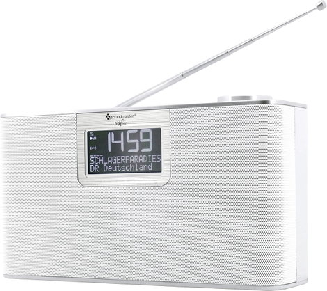soundmaster DAB700WE Asztali rádió DAB+, URH AUX, Bluetooth®, SD, USB Kihangosító funkció, Mikrofonn