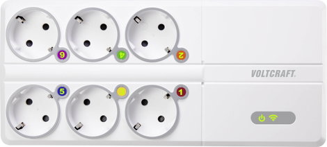 Energiafogyasztás mérő elosztó, 6 részes, WiFi, Voltcraft SEM8500 3. kép