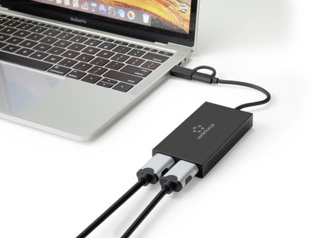 4K külső grafikuskártya, HDMI USB-C USB A 3.0, Renkforce RF-VDA-301 4. kép