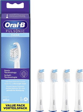 Oral-B Pulsonic Clean Feltűzhető fogkefe elektromos fogkeféhez 4 db Fehér