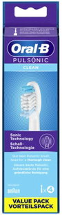 Oral-B Pulsonic Clean Feltűzhető fogkefe elektromos fogkeféhez 4 db Fehér 2. bélyegkép
