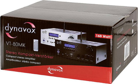Dynavox VT-80 MK Sztereo erősítő 2 x 75 W Fehér USB 3. kép
