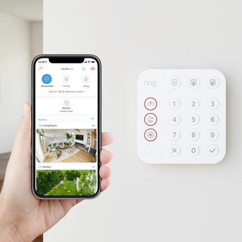 ring Alarm 5 Piece Kit (2nd Gen) - HB 4K11SZ-0EU0 Rádiójel vezérlésű riasztóberendezés készlet Vezet 5. kép