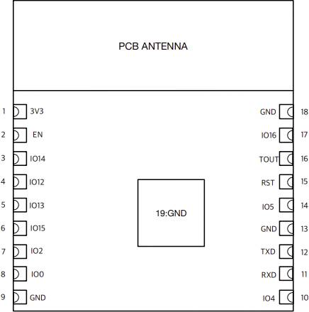 Espressif ESP-WROOM-02D Vezeték nélküli modul 1 db 2. kép