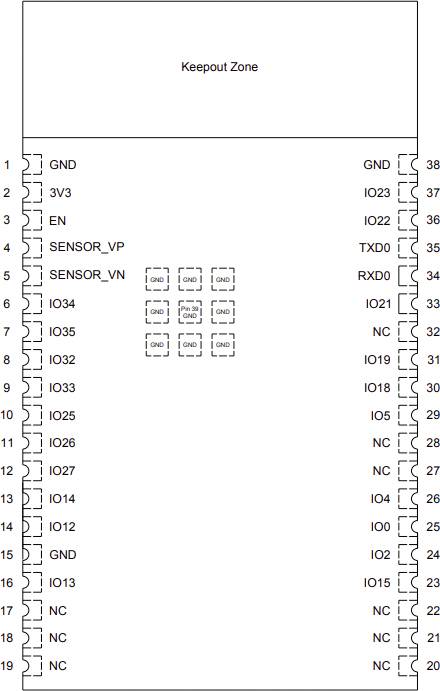 Espressif ESP32-WROVER-E (M213EH3264PH3Q0) Vezeték nélküli modul 1 db 2. kép