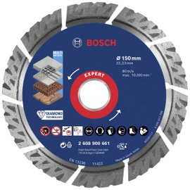 Bosch Accessories 2608900661 EXPERT MultiMaterial Gyémánt bevonatú vágótárcsa Ø 150 mm Furat átmérő 