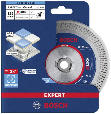 Bosch Accessories 2608900658 EXPERT HardCeramic X-LOCK Gyémánt bevonatú vágótárcsa Ø 125 mm Furat át 2. kép