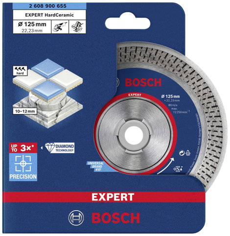 Bosch Accessories 2608900655 EXPERT HardCeramic Gyémánt bevonatú vágótárcsa Ø 125 mm Furat átmérő 22 2. kép