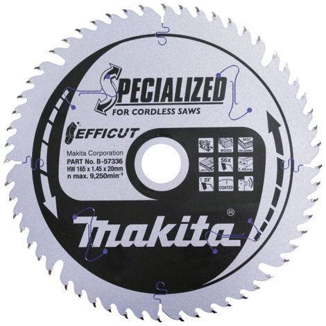 Makita Makita B-57336 Körfűrészlap 165 x 20 x 1.45 mm Fogak száma (collonként): 56 1 db