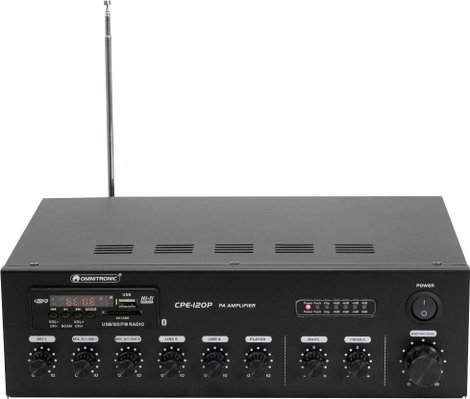 Omnitronic CPE-120P ELA ELA erősítő 120 W 4 csatornás 1 zóna 3. kép