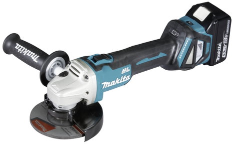 Makita Akku-Winkelschleifer 18V 2x5Ah DGA511RTJ m.LG im MACPAC DGA511RTJ Akkus sarokcsiszoló 125 mm