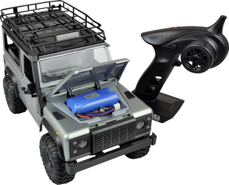 Amewi D90X12 Scale 1:12 Brushed RC modellautó Elektro Scale Crawler 4WD építőkészlet 2,4 GHz 8. kép