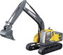 Bburago Volvo Löffelbagger EC220E 1:50 Autómodell bélyegkép