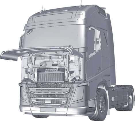 Italeri 3940 Volvo FH4 Globetrotter XL Kamionmodell építőkészlet 1:24 10. kép