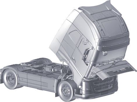 Italeri 3940 Volvo FH4 Globetrotter XL Kamionmodell építőkészlet 1:24 13. kép
