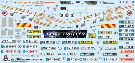 Italeri 3940 Volvo FH4 Globetrotter XL Kamionmodell építőkészlet 1:24 2. kép