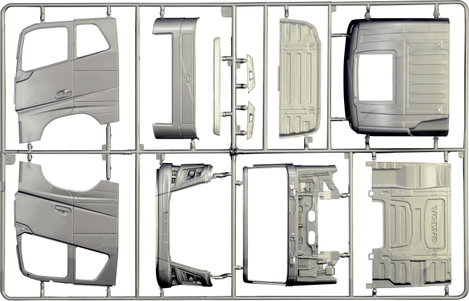 Italeri 3940 Volvo FH4 Globetrotter XL Kamionmodell építőkészlet 1:24 6. kép