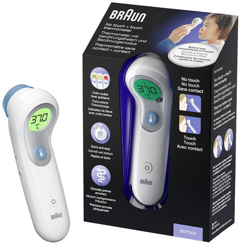 Braun BNT300WE Lázmérő LED-es világítással 4. kép