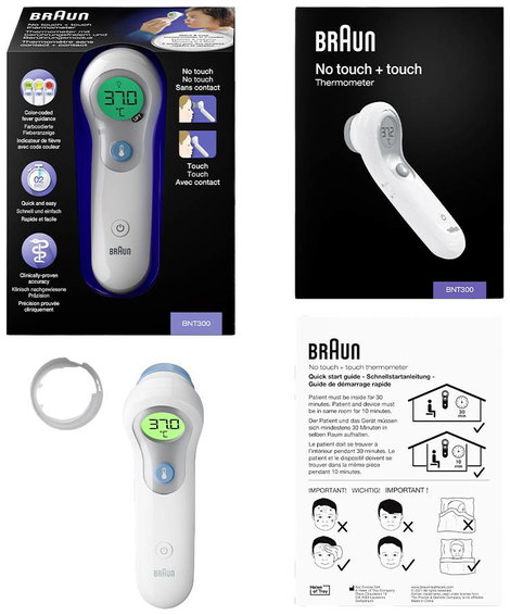 Braun BNT300WE Lázmérő LED-es világítással 5. kép